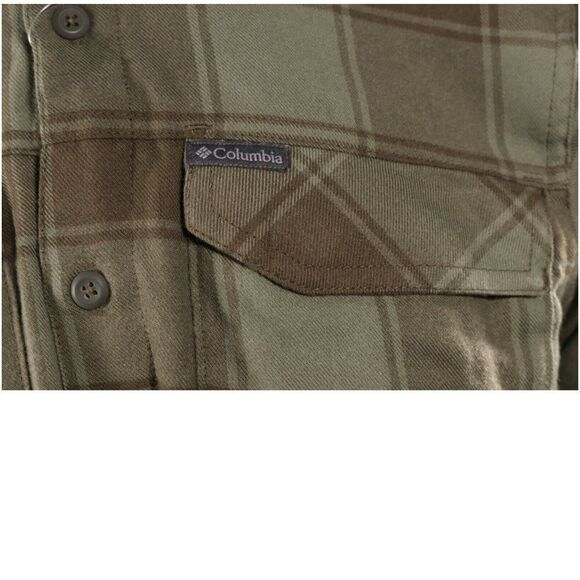 Columbia‎ Men's Green Plaid Omni-Wick Kestrel Trail L/S Flannel Sz XS NWT IN PKG - Picture 4 of 7